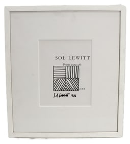 Sol Lewitt (1928–2007) American, Signed Tate Gallery Exhibition Poster