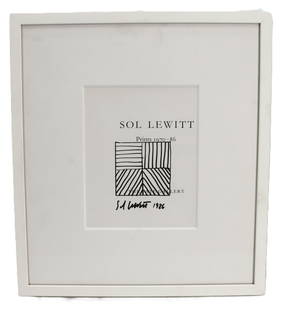 Sol Lewitt (1928–2007) American, Signed Tate Gallery Exhibition Poster: Sol Lewitt (1928&ndash;2007) American, Signed Tate Gallery Exhibition Poster. For the Tate Gallery 1986 exhibition of the artist&#39;s works, signed in thick marker by artist, with marker embellishmen