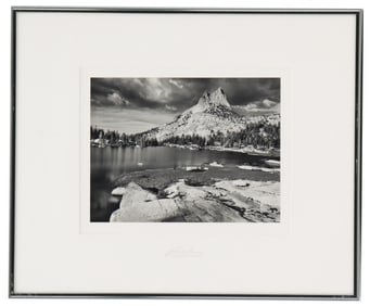 Ansel Adams (1902-1984) Yosemite Special Edition Photograph Cathedral Peak and Lake