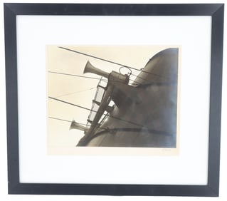 Signed Roche (20th Century) Photograph Print of the Queen Mary