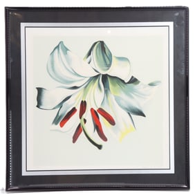 Lowell Nesbitt (1933-1993) American, Signed and Numbered Floral Silkscreen Print