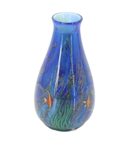 Zellique Studio Joseph Morel Aquatic Blown Glass Vase