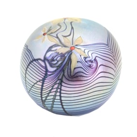 1973 Orient & Flue Signed Art Glass Paperweight