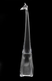 Vicke Lindstrand (1904-1983) Swedish, Signed Kosta Glasbruk Glass Giraffe Sculpture