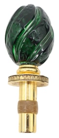 Russian Faberge Crystal Wine Bottle Stopper