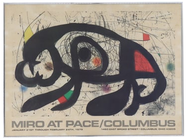 Miro at Pace/Columbus Exhibition Poster