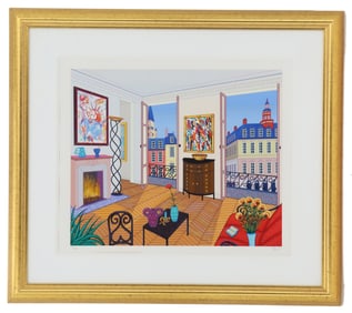 Francois "Fanch" Ledan (Born 1949) French, Giclee Print "Salon Max - Arman"