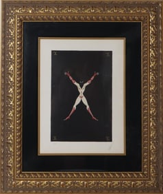 Erte (1892-1990) Russian/French, "The Alphabet: X" Artists Proof Lithograph