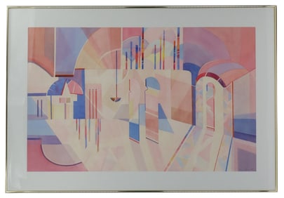 Marge Bennett (1929-2024) American, Large Original Abstract Signed Watercolor