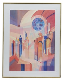 Marge Bennett (1929-2024) American, Original Abstract Signed Watercolor
