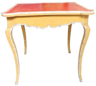 Yellow and Orange Italian Game Table