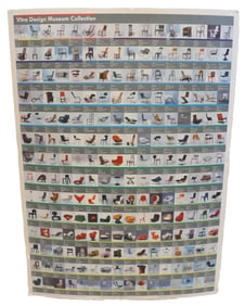 Four Foot Tall Vitra Design Museum Collection Chairs Poster