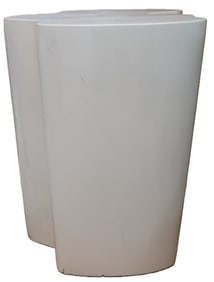 Italian Oggetti White Biomorphic Side Table