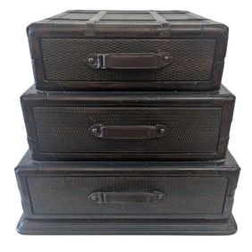 Luggage Style 3 Tiered Side Dresser With Optional Legs