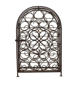 Vintage Iron 23 Bottle Wine Rack