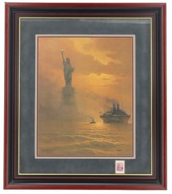 G. Harvey (1933-2017) American, Signed Limited Edition Statue of Liberty Lithograph