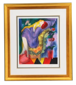 Linda Le Kinff (Born 1949) French, Signed and Numbered Serigraph