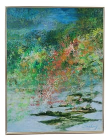 Frank Stanley (20th/21st Century) American, Oil on Canvas Abstract Impressionist