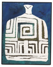 Robin Sierra (20th/21st Century) American, Geometric Abstract Oil Painting