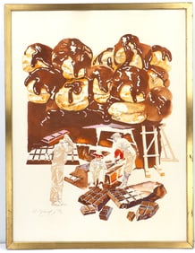 Vintage Surrealist Poster H. Stentz, 1973