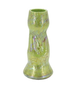 Josef Rindskopf (1829–1890) Austria, Iridescent Corrugated Glass Vase