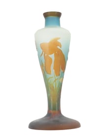 Galle Style Cameo Glass Vase