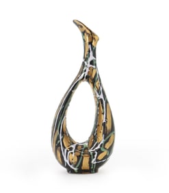 Italian Fratelli Marchi Brescia Ceramic Pitcher as Modern Art Vase