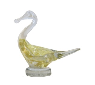 Italian Murano Art Glass Bird Sculpture