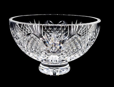 Irish Waterford Cut Crystal Wedding Heirloom Footed Bowl