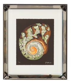 John Matthew Moore (Born 1963) American, Numbered Nautilus Shell Serigraph