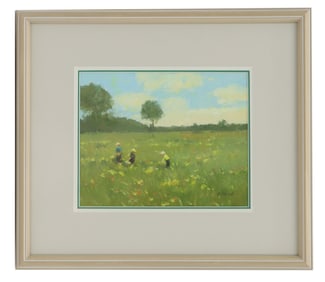 Signed Oil on Canvas Impressionist Landscape