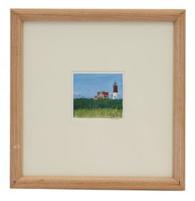 Sheryl L. White (Born 1950) American, Miniature Landscape Pastel on Paper