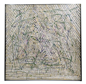 Abstract Expressionist Oil on Canvas Painting