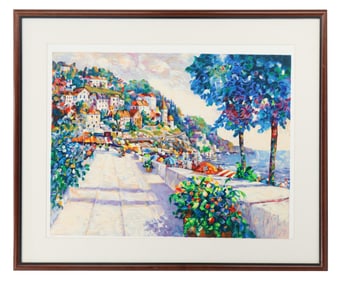 Alex Perez (Born 1946) Chilean/Israeli, Signed and Numbered Landscape Serigraph