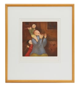 Eng Tay (Born 1947) Colored Lithograph "Lesson 11"