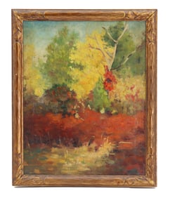 Oil on Canvas Abstract Impressionist Landscape