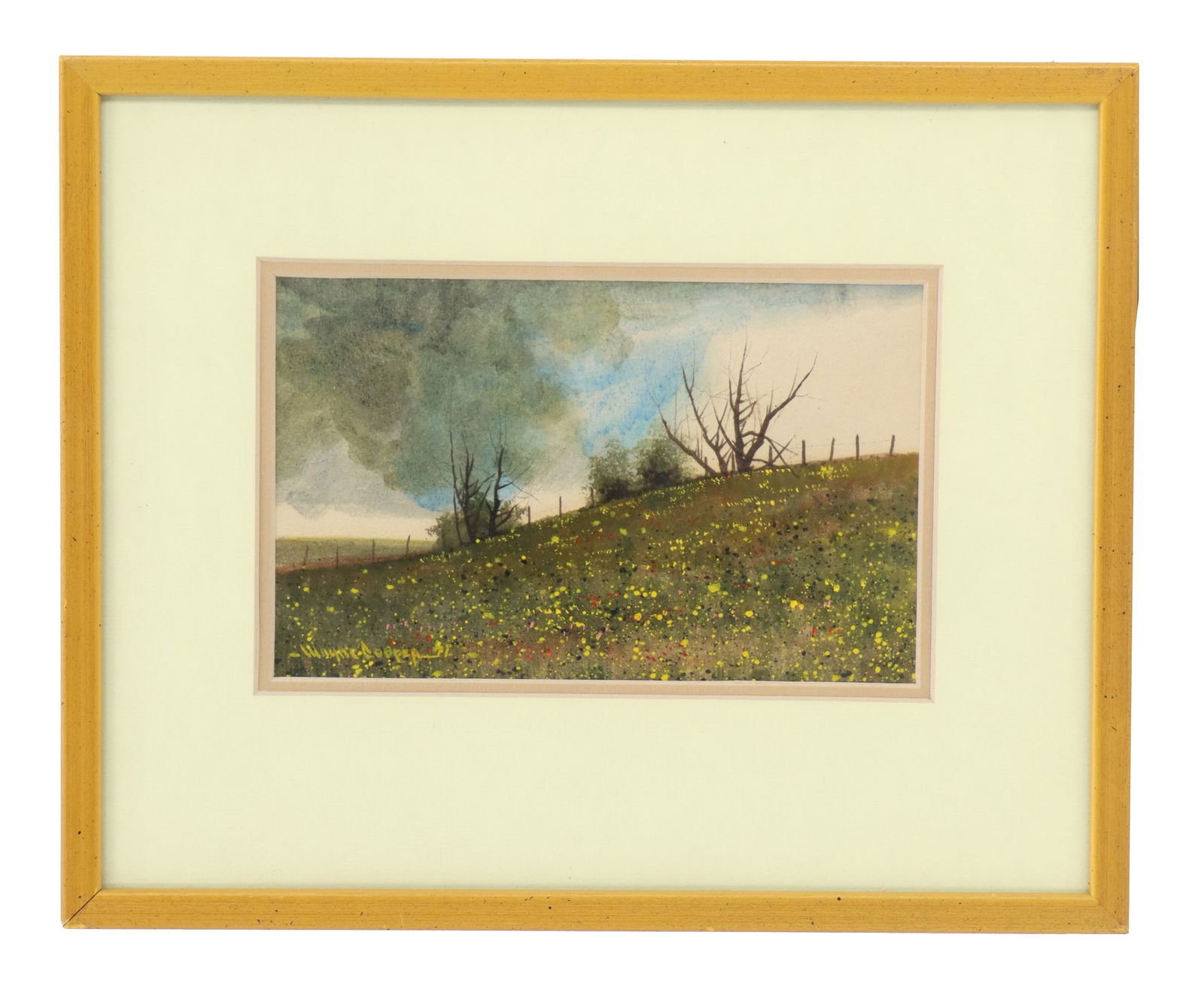 Wayne Cooper (Born 1942) Native American, Landscape Mixed Media on Paper (1 of 7)
