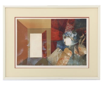 Àlvar Sunol Munoz-Ramos (20th/21st Century) Spain, Abstract Lithograph "Inspiration"