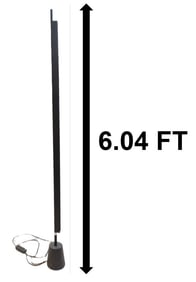 Black Luce Plan Floor Lamp