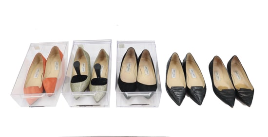 (5) Pairs of Jimmy Choo Flats