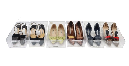 (6) Pairs of Manolo Blahnik Shoes