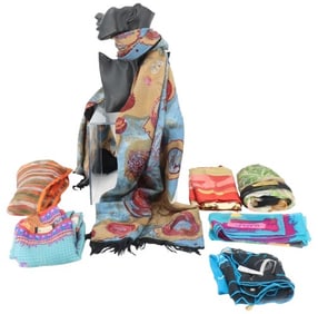 (7) Vintage Designer Scarves