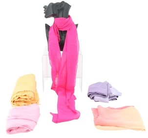 (5) Bright Colorful Scarves