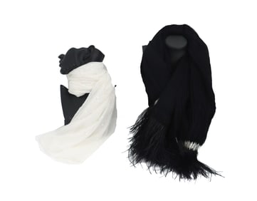 (2) Vintage Scarves