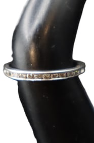 Platinum and Diamond Band - Gross 1.7 g.