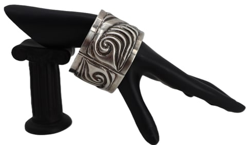 Lico 925 Mexico Sterling Silver Bangle - Gross 3.395 ozt.