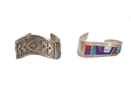 (2) Sterling Silver Cuffs - Gross 4.070 ozt.