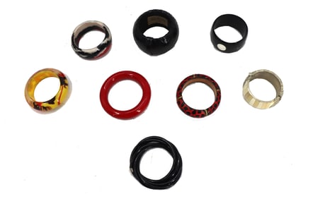 (8) Mixed Material Bangles