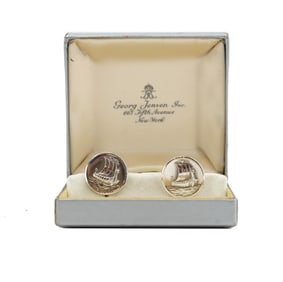 Pair of Georg Jensen Sterling Silver Cufflinks - .530 ozt.