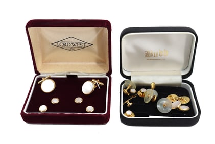 (2) Boxes of Cufflinks and Studs